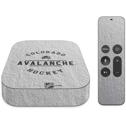 NHL Colorado Avalanche Black Text Apple TV Skin